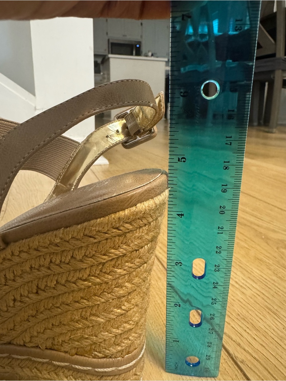 Charles By Charles David Tan Espadrille Platform Wedge Sandals - Picture 5 of 5